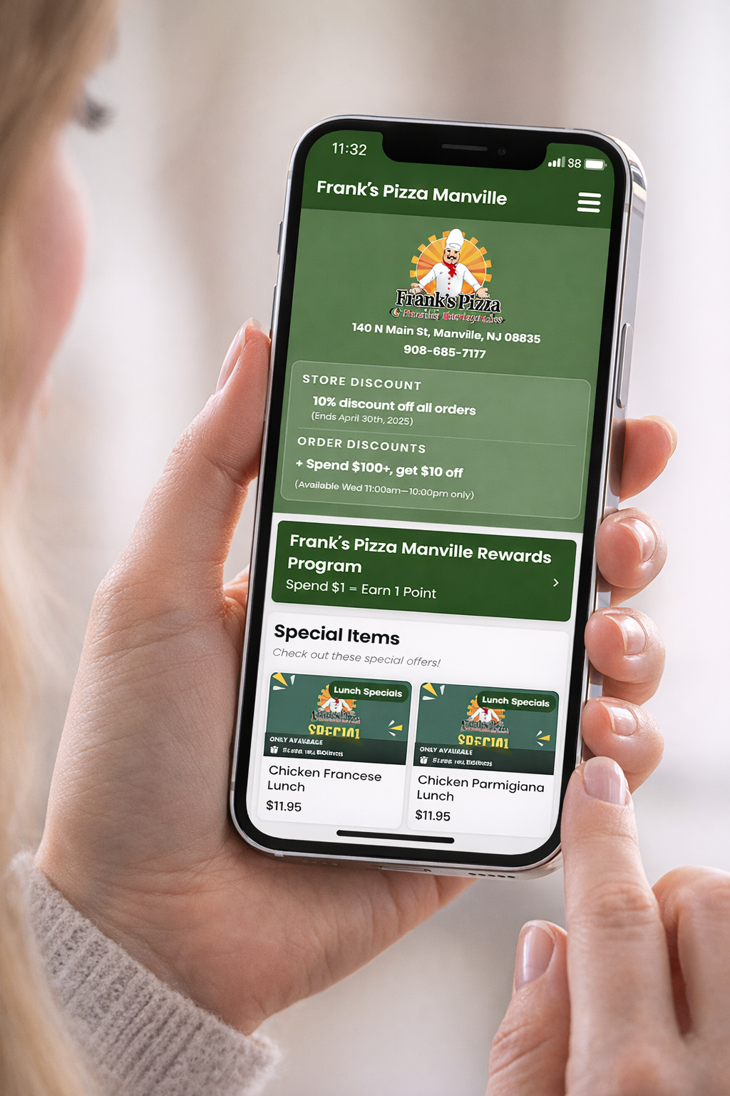 Email, SMS, and promotional marketing for restaurants